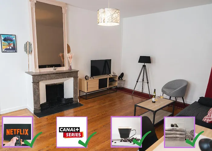 L'escapade-spacieux -climatisation-centre Апартаменты *